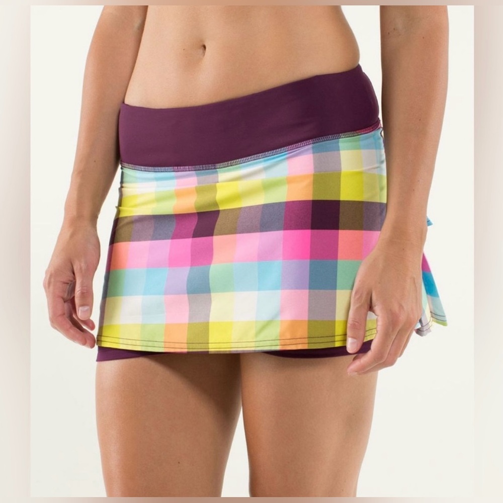 Lululemon Run: Pace Setter Skort
Plaid/ Multi Size 6